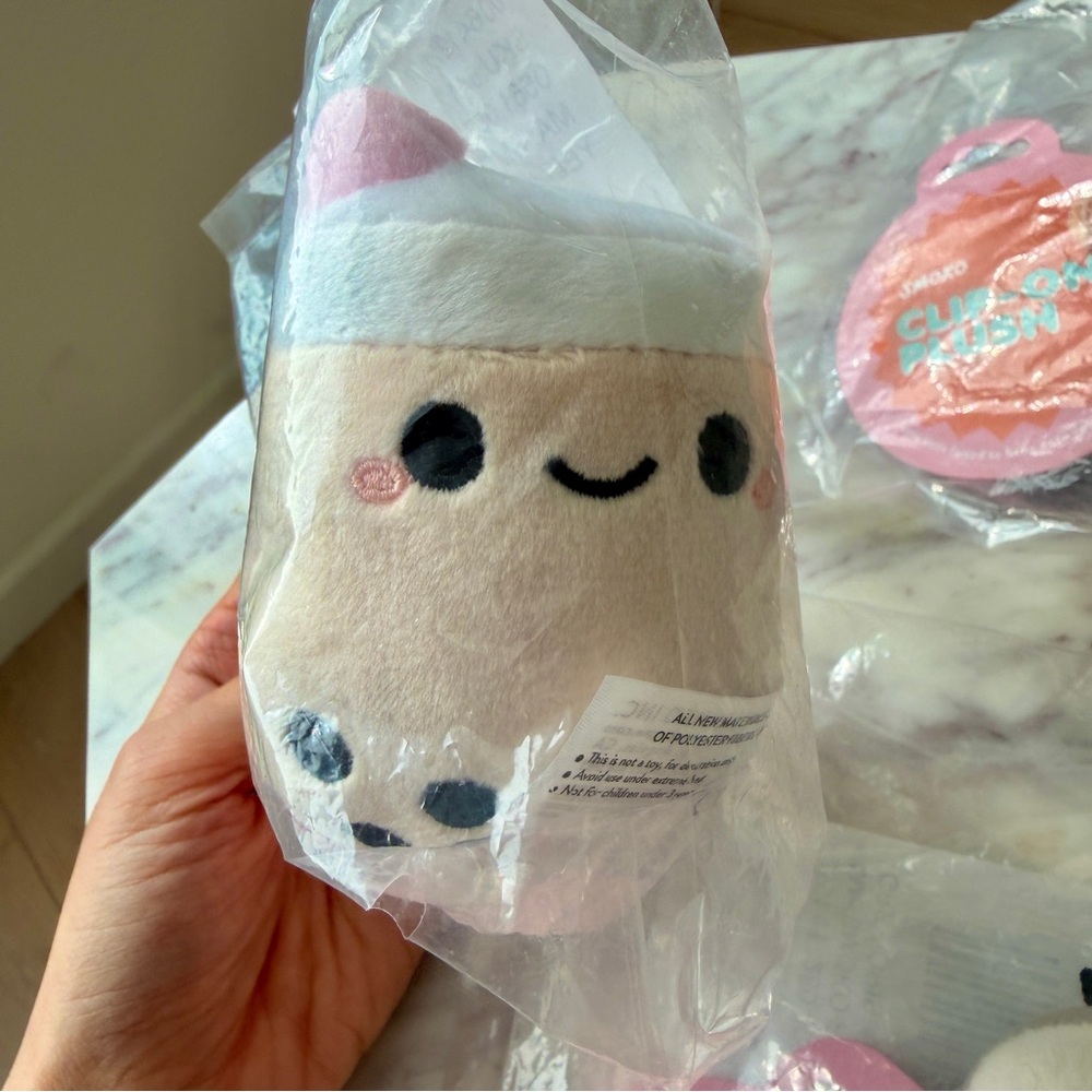 ⭐️ SMOKO Tayto Potato Sloth Boba Plush Clip-On Figurine Set - Picture 4 of 6